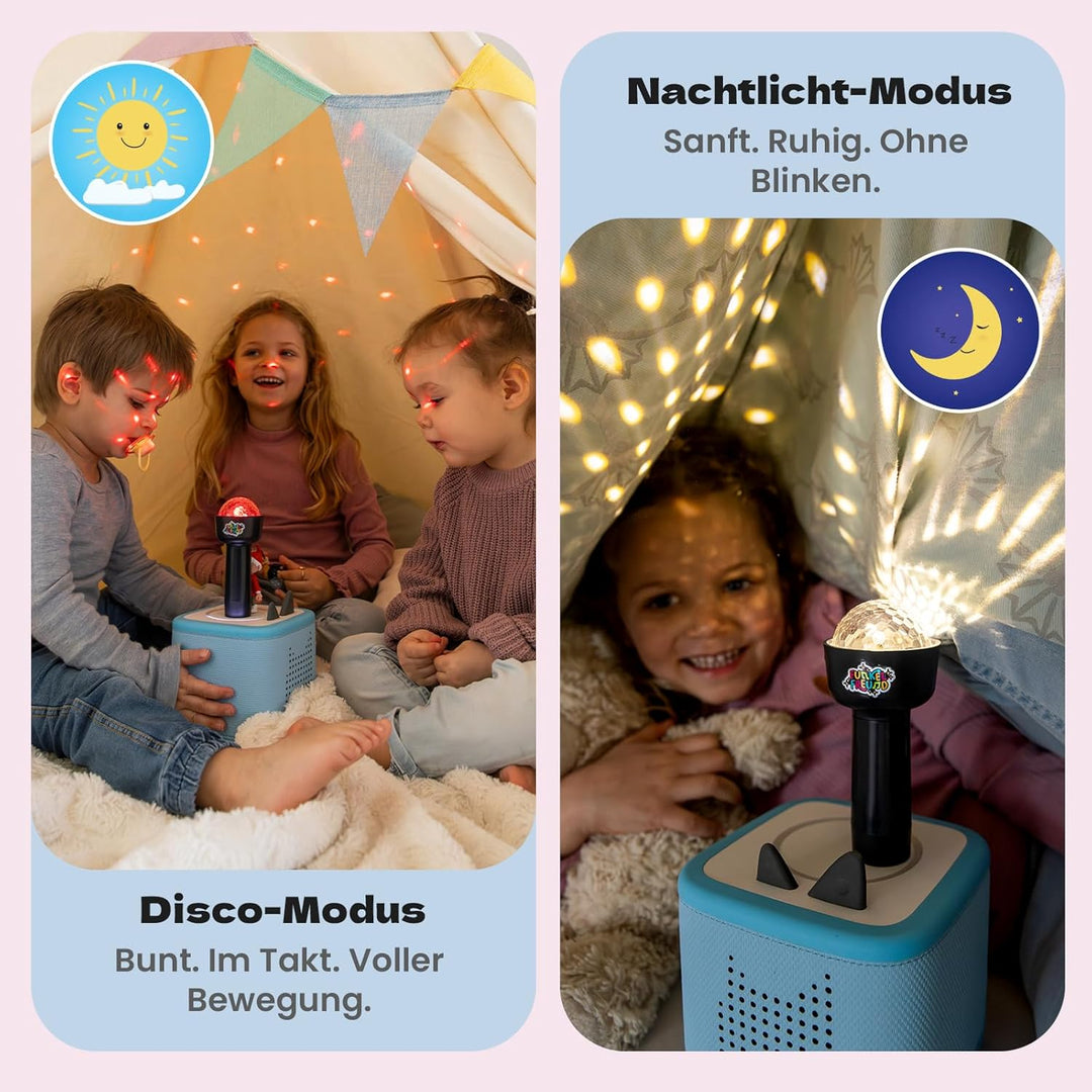 LED Licht für die Toniebox musikgesteuert | Kinderdisco & Nachtlicht | Kompatibel mit Toniebox 1 & 2