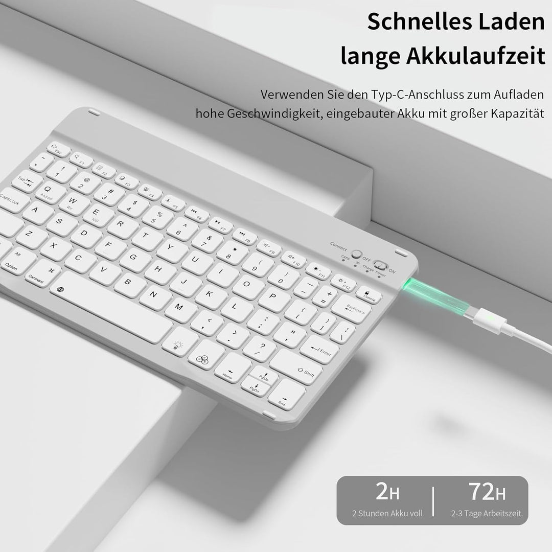 Tastatur Hülle für iPad Air 11 Zoll 2026/2025/2024, iPad Air 10.9 Zoll 2022/2020 5./4. Gen, Magnetis