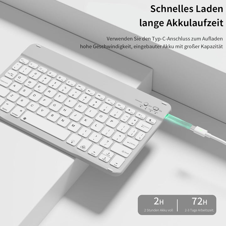 Tastatur Hülle für iPad Air 11 Zoll 2026/2025/2024, iPad Air 10.9 Zoll 2022/2020 5./4. Gen, Magnetis