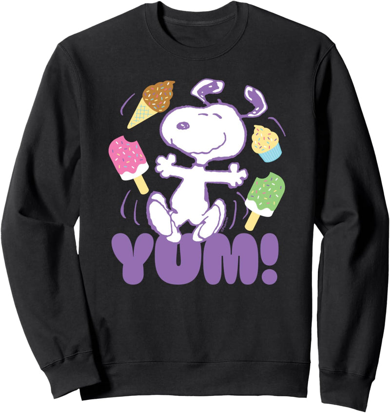 Peanuts Yum Snoopy Eiscreme Sweatshirt