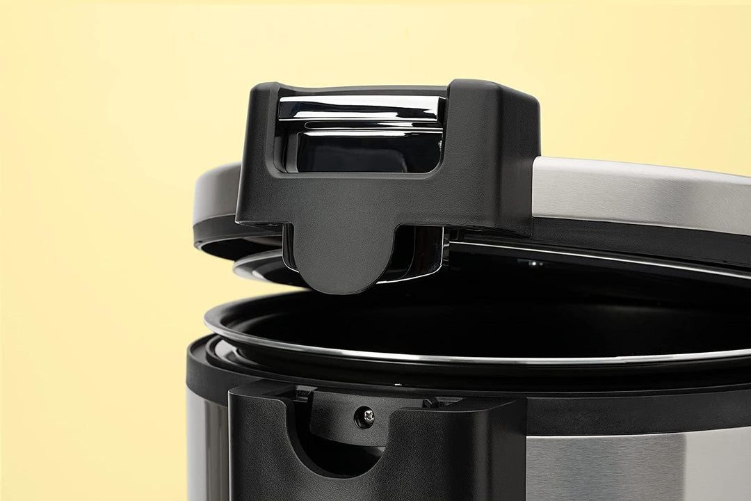 Reishunger Gastronomie Reiskocher - für bis zu 32 Portionen - 5,8 L - Edelstahlgehäuse mit doppelter