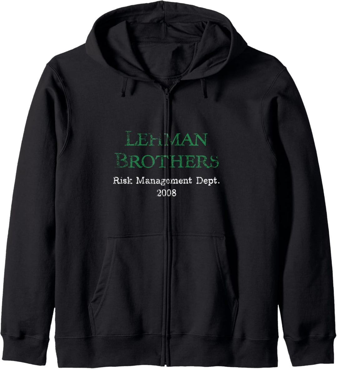 Lehman Risikomanagementabteilung White Distressed Lehman Vintage C Kapuzenjacke