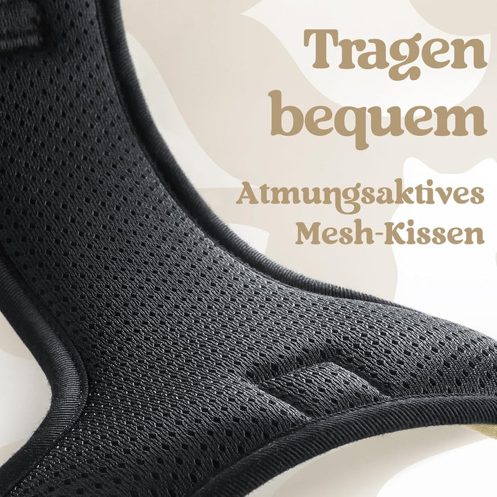 rabbitgoo Hundegeschirr Kleine Hunde, Verstellbare Geschirr Hund ohne Zug &amp; Würgen, Anti Zug hundege