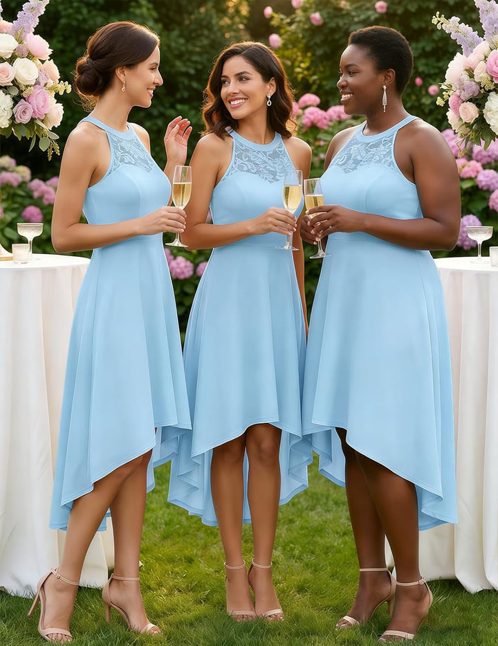 Bbonlinedress Damen Classic Cocktailkleid XS Hi-lo Blue, XS Hi-lo Blue