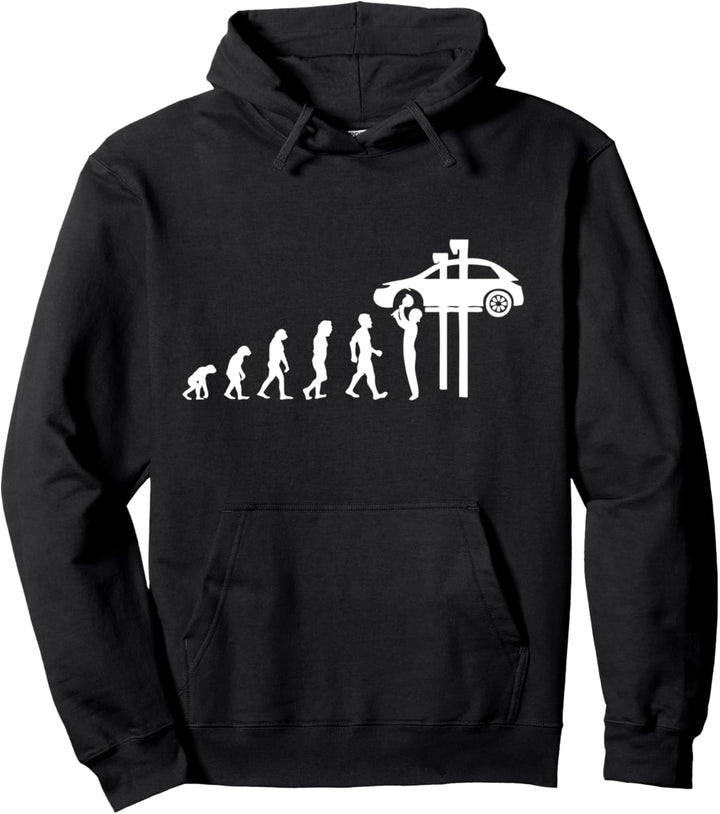 Evolution KFZ-Mechaniker Geschenk Automechaniker Pullover Hoodie