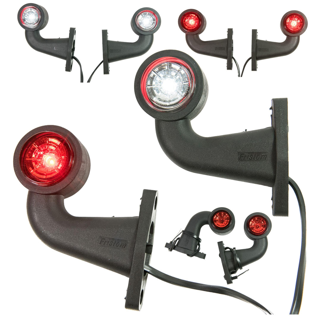 2 x LED Gummi Begrenzungsleuchte Seitenleuchte 12V 24V mit E-Prüfzeichen Positionsleuchte Auto LKW P