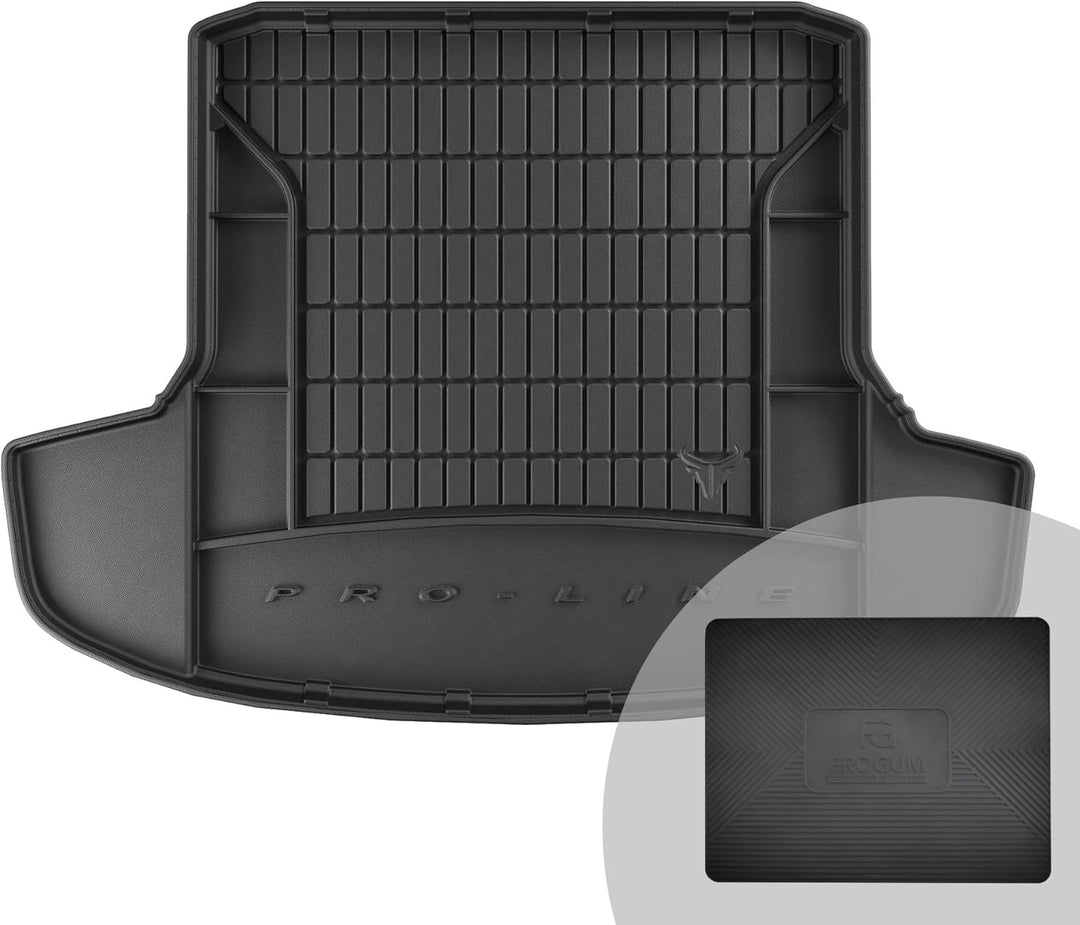 FROGUM ProLine 3D Gummimatte Exklusive Auto Kofferraummatte Kofferraumwanne für Skoda Superb II 2008
