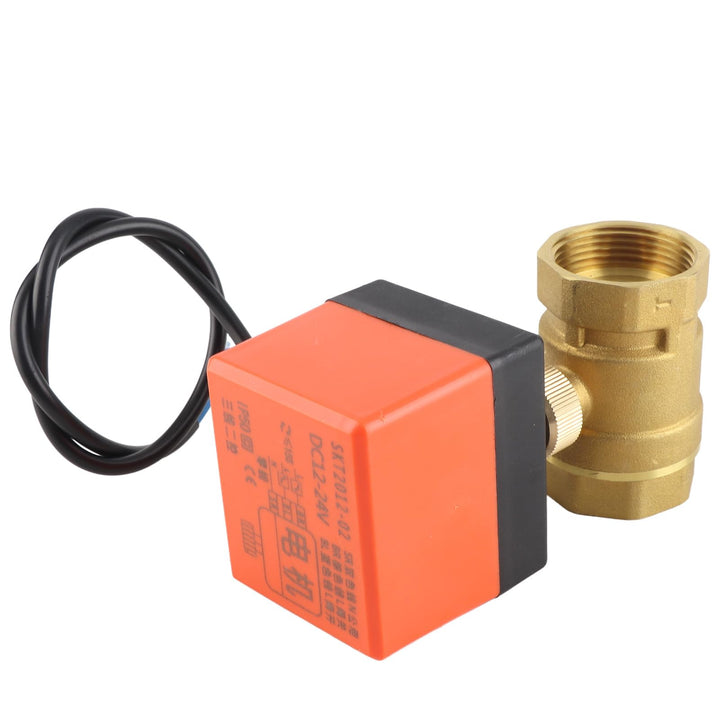 Motorisiertes Kugelventil,DN32 G1-1/4 Zoll DC 12 V 2 Way 3 Draht Messing Motorisierte Kugelhahn Elek