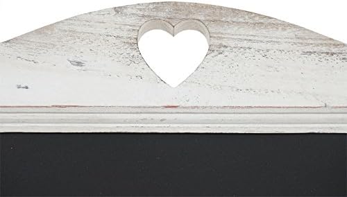 Werbetafel HWC-E51, Aufsteller Kreidetafel, 66x37x27cm Shabby-Look Vintage - weiss 66 x 37 x 27 cm W