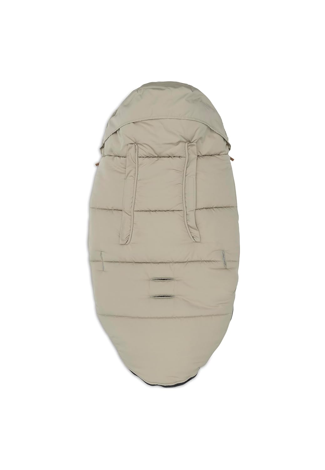 Jollein Fusssack Olive Green - Für Buggy und Kinderwagen - Für 3-Punkt- und 5-Punkt-Gurt - Mit Teddy