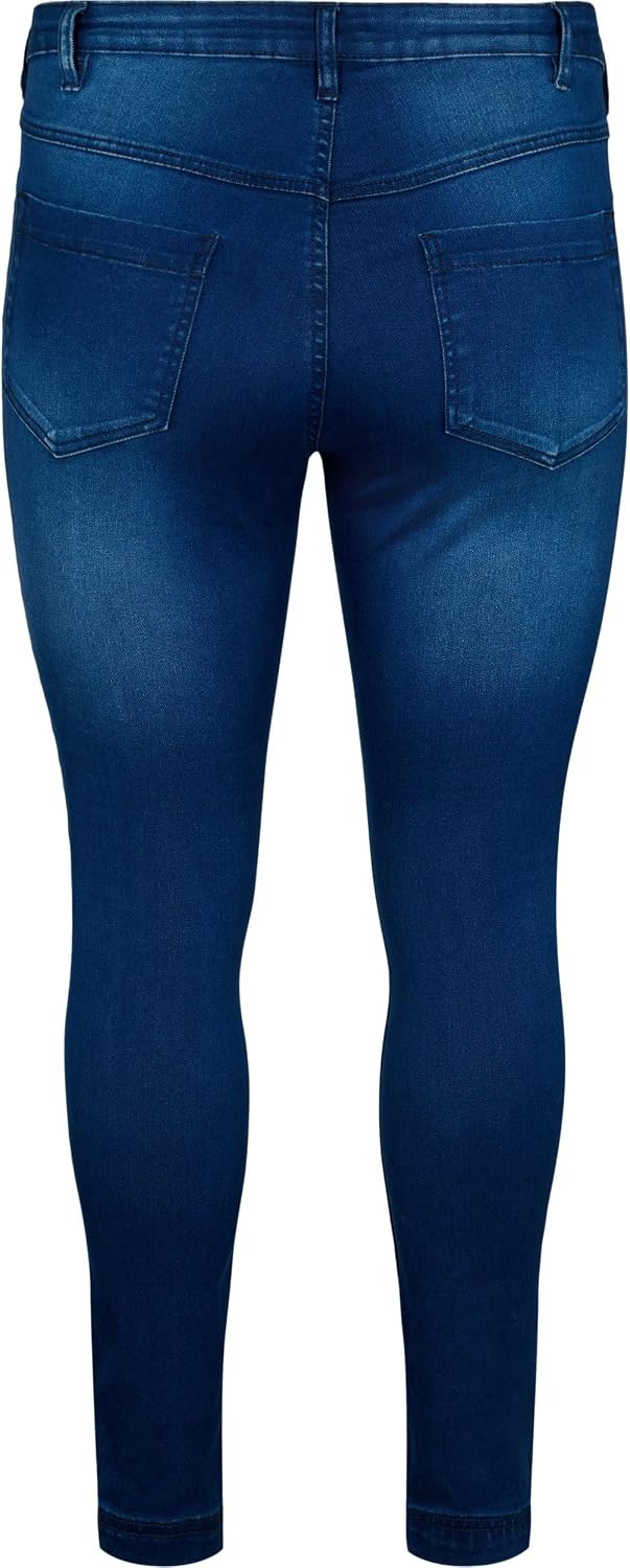 Zizzi Amy Skinny Jeans Damen Grosse Grössen - High Waist - Slim Fit - Bequeme Hose aus Baumwollmisch