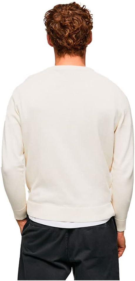 Pepe Jeans Herren James Crew Long Sleeves Knits XL Beige (Ivory), XL Beige (Ivory)