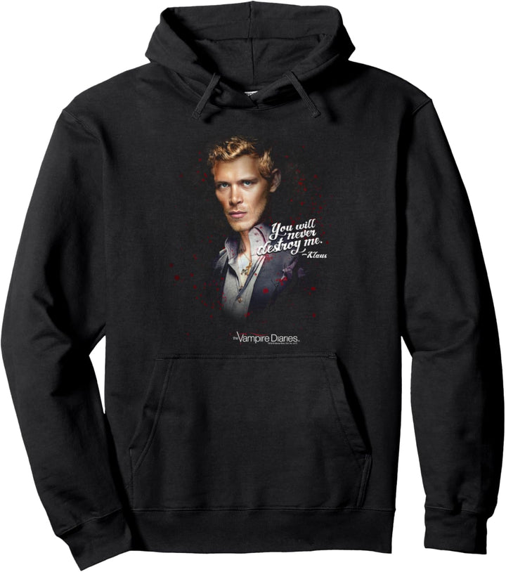 Vampire Diaries Klaus Never Destroy Pullover Hoodie