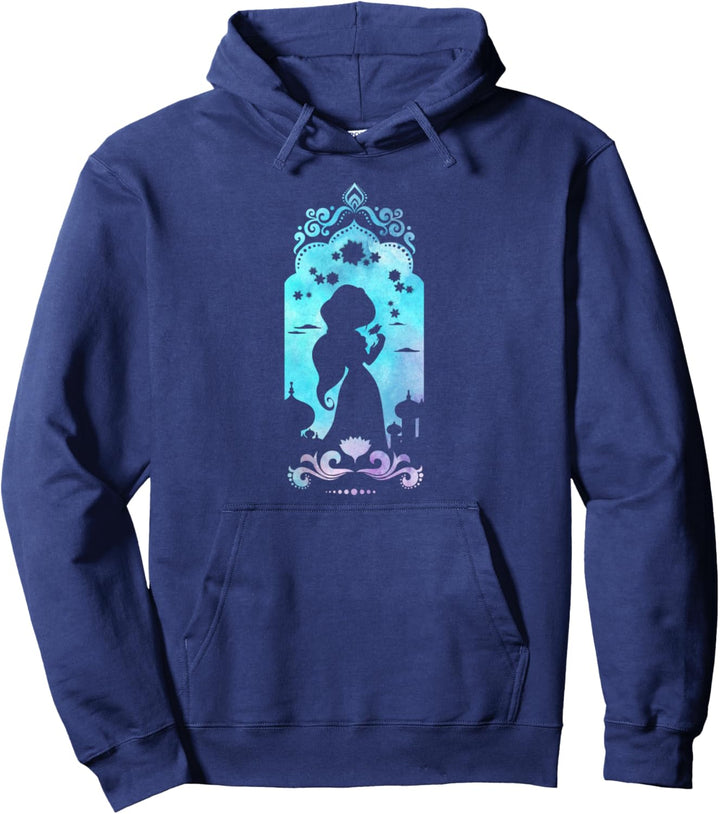 Disney Aladdin Jasmine Palace Shadow Silhouette Pullover Hoodie