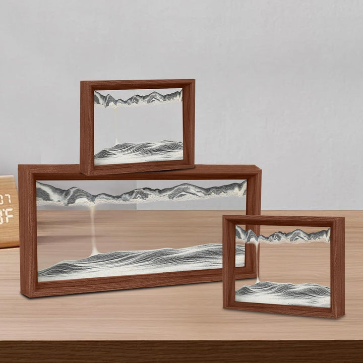 AzureLeap Sandbilder zum Drehen 3D Sandscape die Sandkunst in Tiefsee Fliessende Sandmalerei Sandbil