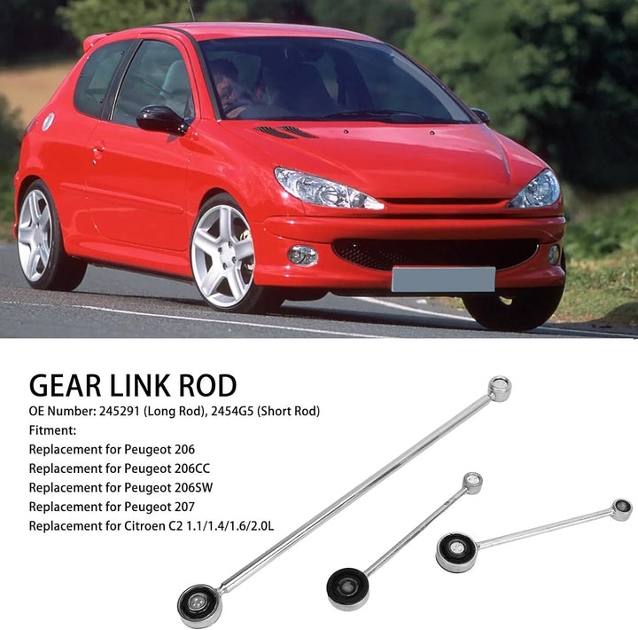Getriebeverbindungsstange 245291 Getriebe-Wählhebel-Verbindungsstange Ersatz für Peugeot 206 206CC 2