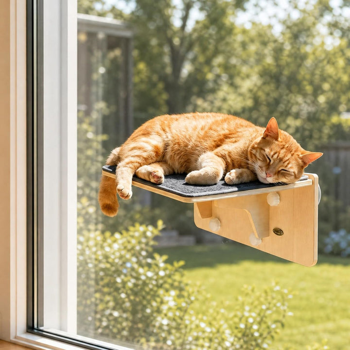 Katzen Fensterliege, Katzen Hängematte, Katzenbett Fenster Klappbar, Katzenhängematte mit Grosse Sau