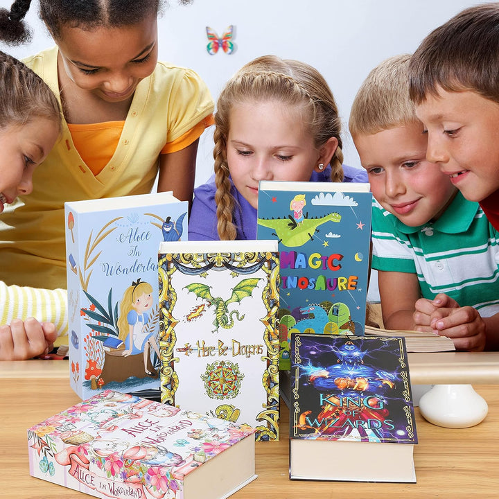 Alice in Wooderland Diversion Book Safe mit echten Seiten, Kombinationsschloss-Box, versteckter Safe