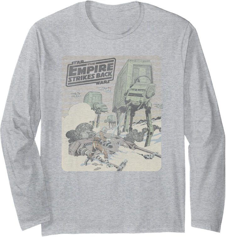 Star Wars Empire Strikes Back Battle of Hoth Langarmshirt