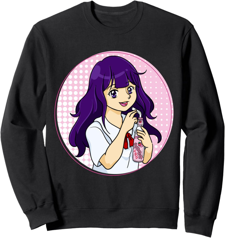 Japanische Erdbeer Heidelbeer Soda Japan Kawaii Sweatshirt