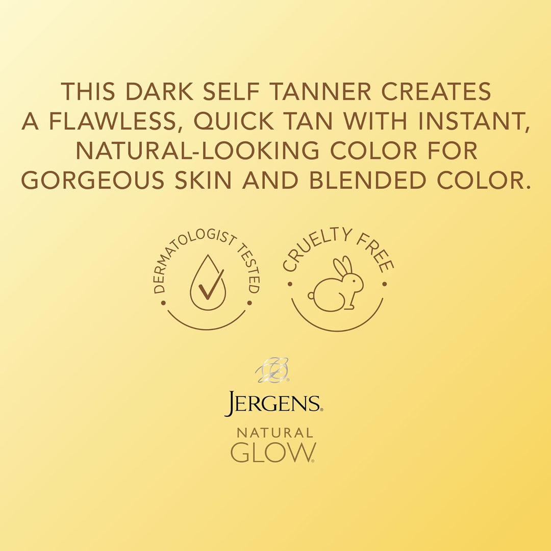 Jergens Natural Glow Instant Sun Sunless Tanning Mousse, DARK (Selbstbräuner)