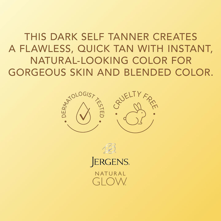 Jergens Natural Glow Instant Sun Sunless Tanning Mousse, DARK (Selbstbräuner)