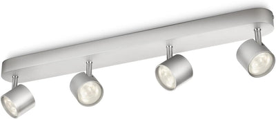 Philips myLiving LED Balkenspot, 4x4W, alu 4-flammig Aluminium, 4-flammig Aluminium