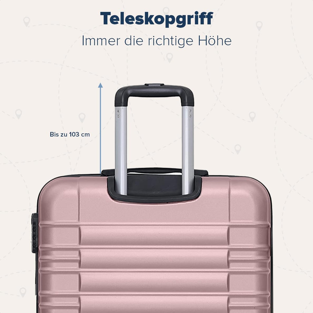 TRVLMORE Koffer & Trolleys - Handgepäck Koffer - Reisekoffer Mit Rollen - Handgepäck Trolley 55x40x2