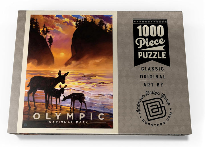 Olympic National Park: Magical Moment, Vintage Poster - Premium 1000 Teile Puzzle - MyPuzzle Sonderk
