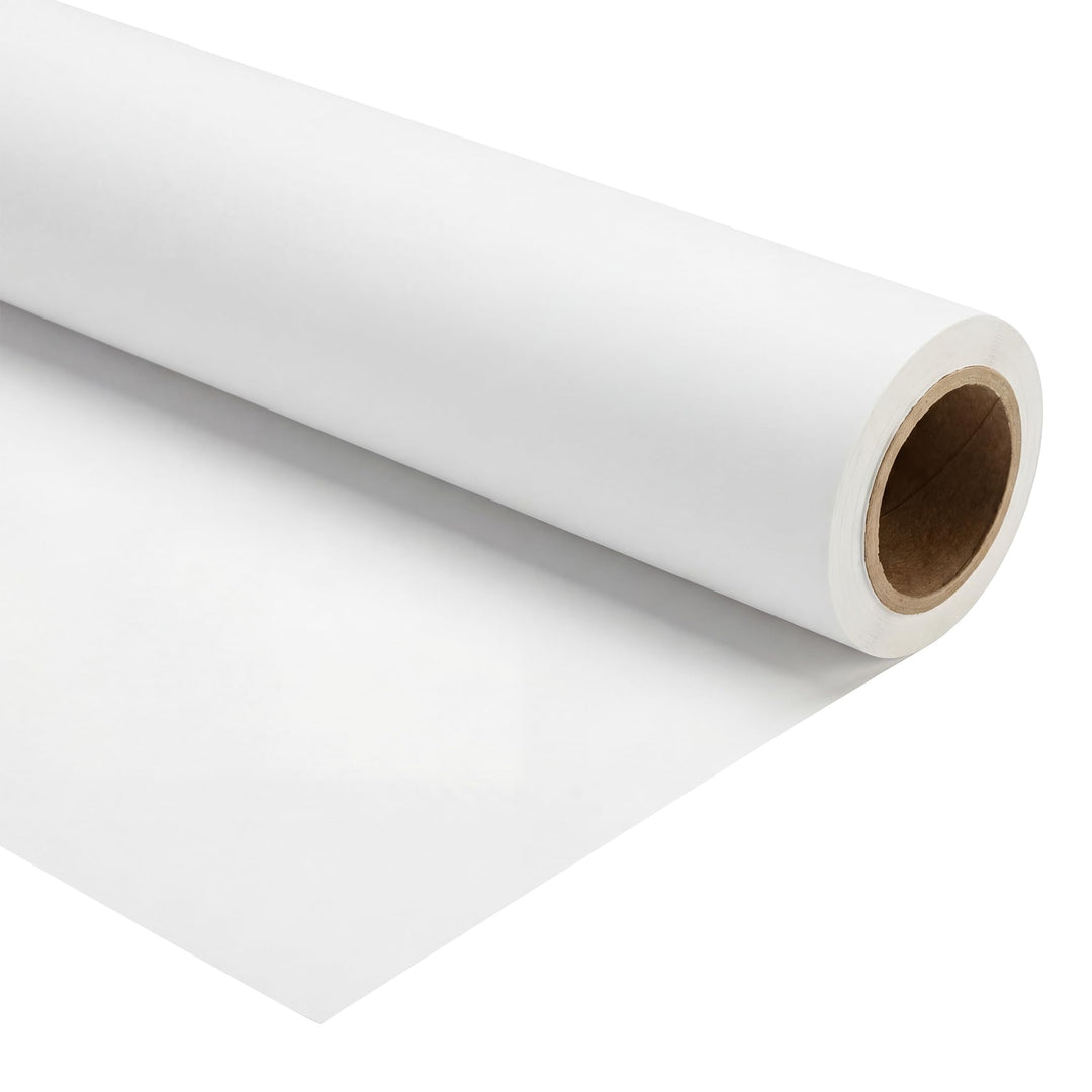 Walimex pro Fotohintergrund aus Karton 1,35x10m, weiss I Fotoleinwand als Backdrop für den professio