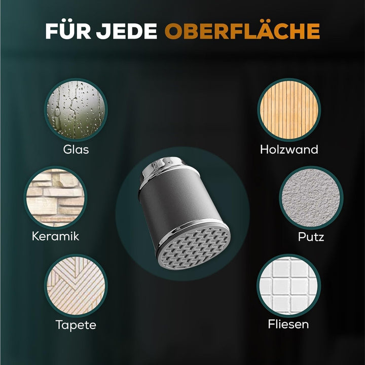 Teleskopstange zum Klemmen 220-270cm, Grau, Ø 32 mm, Multifunktionale Spannstange ohne Bohren - Vorh