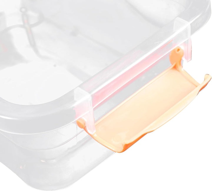 5 Stück pack Transparente Aufbewahrungsboxen aus Strapazierfähigem Kunststoff mit Griff Kleine Organ