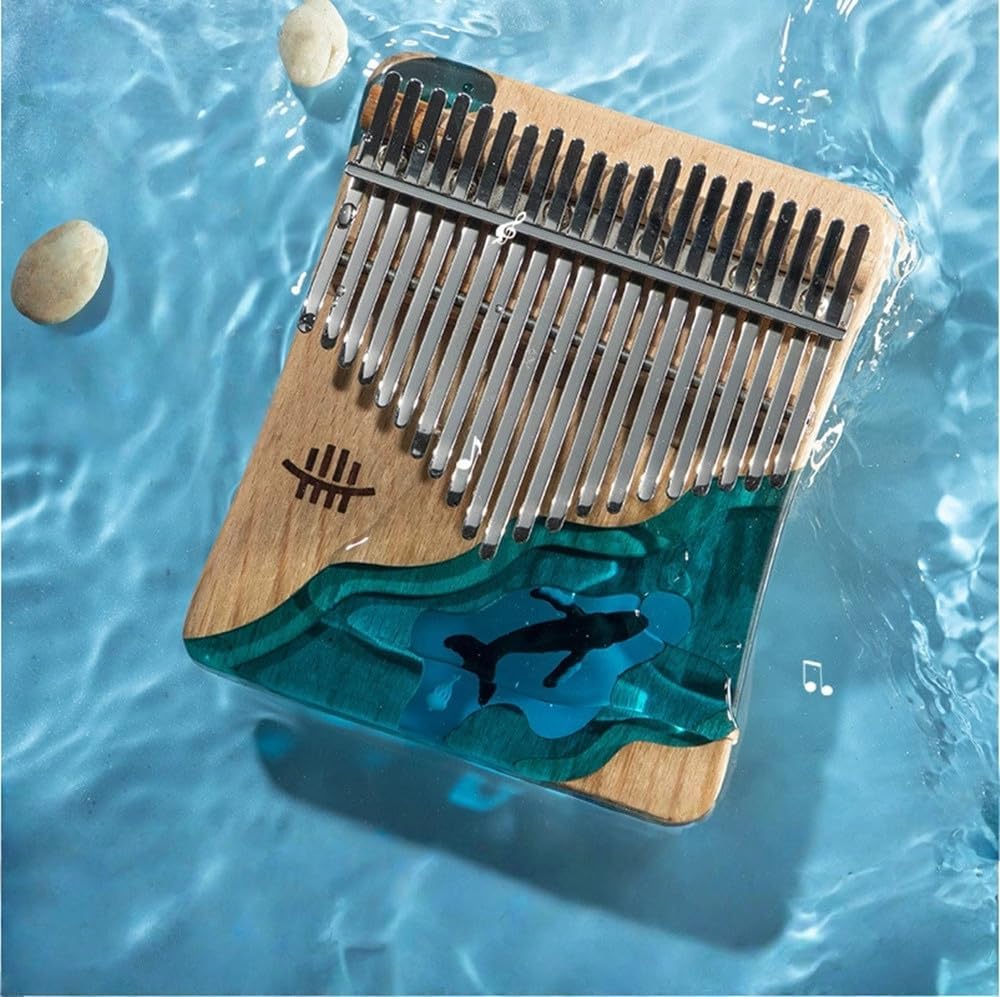 Kalimba 17/21 Schlüssel, Holz Fingerklaviere，Professionelle Daumenklavier Carlimba, Mbira Instrument