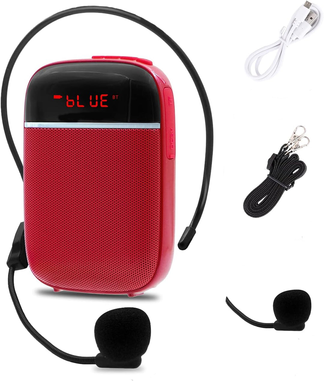Tragbarer Bluetooth-Verstärker, Mini-Lautsprecher mit Mikrofon, wiederaufladbar, für Lehrer, Tourist
