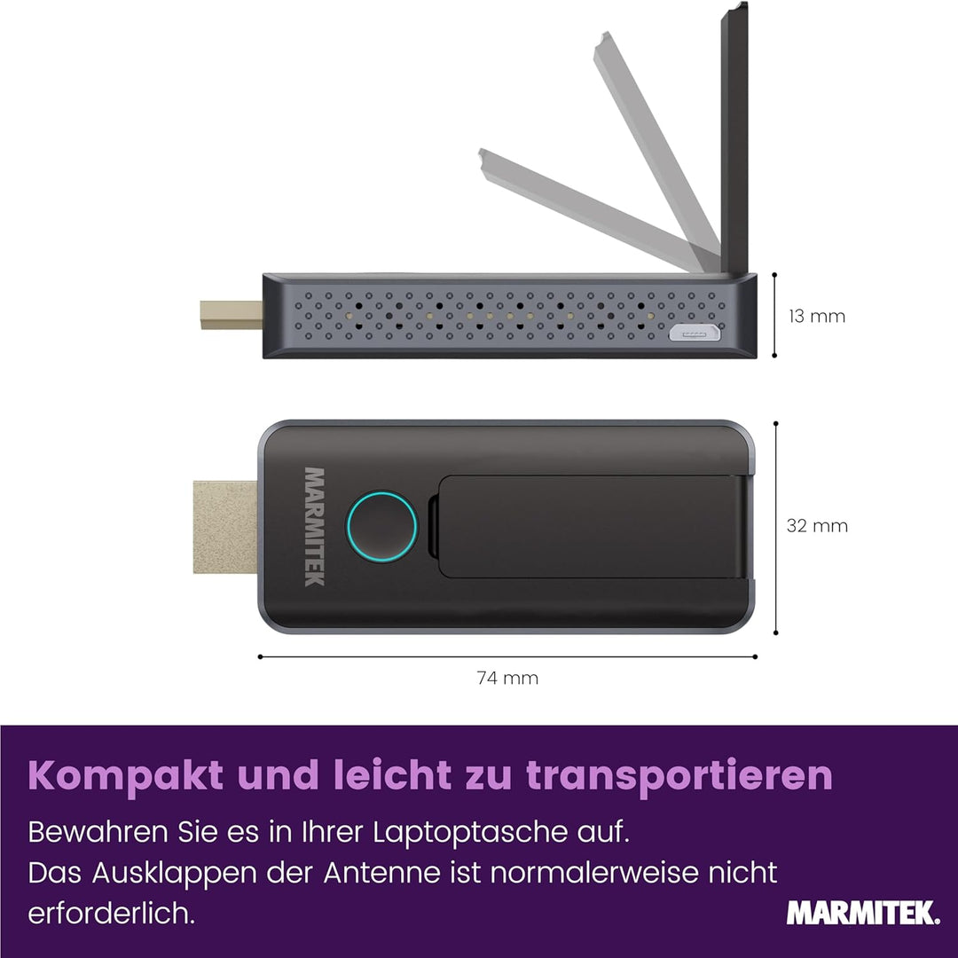 Drathlose HDMI Extender – Marmitek STS1-1080p Full HD – Kabelloses HDMI-Sender – Verbinden Sie Ihren
