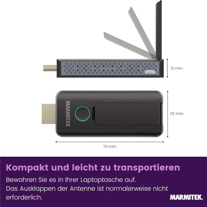 Drathlose HDMI Extender – Marmitek STS1-1080p Full HD – Kabelloses HDMI-Sender – Verbinden Sie Ihren