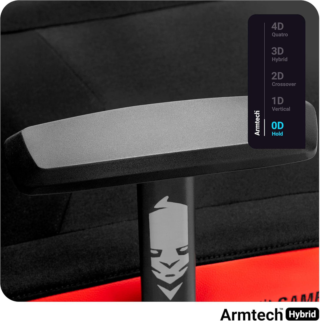 Diablo X-Gamer 2.0 Gaming Stuhl Bürostuhl Stoffbezug Ergonomisches Design Lendenwirbelkissen Softpad