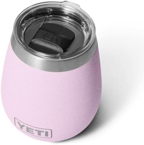 YETI Rambler Weinbecher, Vakuumisoliert, Edelstahl, mit MagSlider-Deckel, Cherry Blossom, 10 oz (296