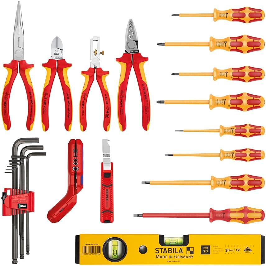 KNIPEX 00 21 34 HL S2 Werkzeugsuitcase bepiecet 24teilig (B x H x T) 470 x 370 x 190mm