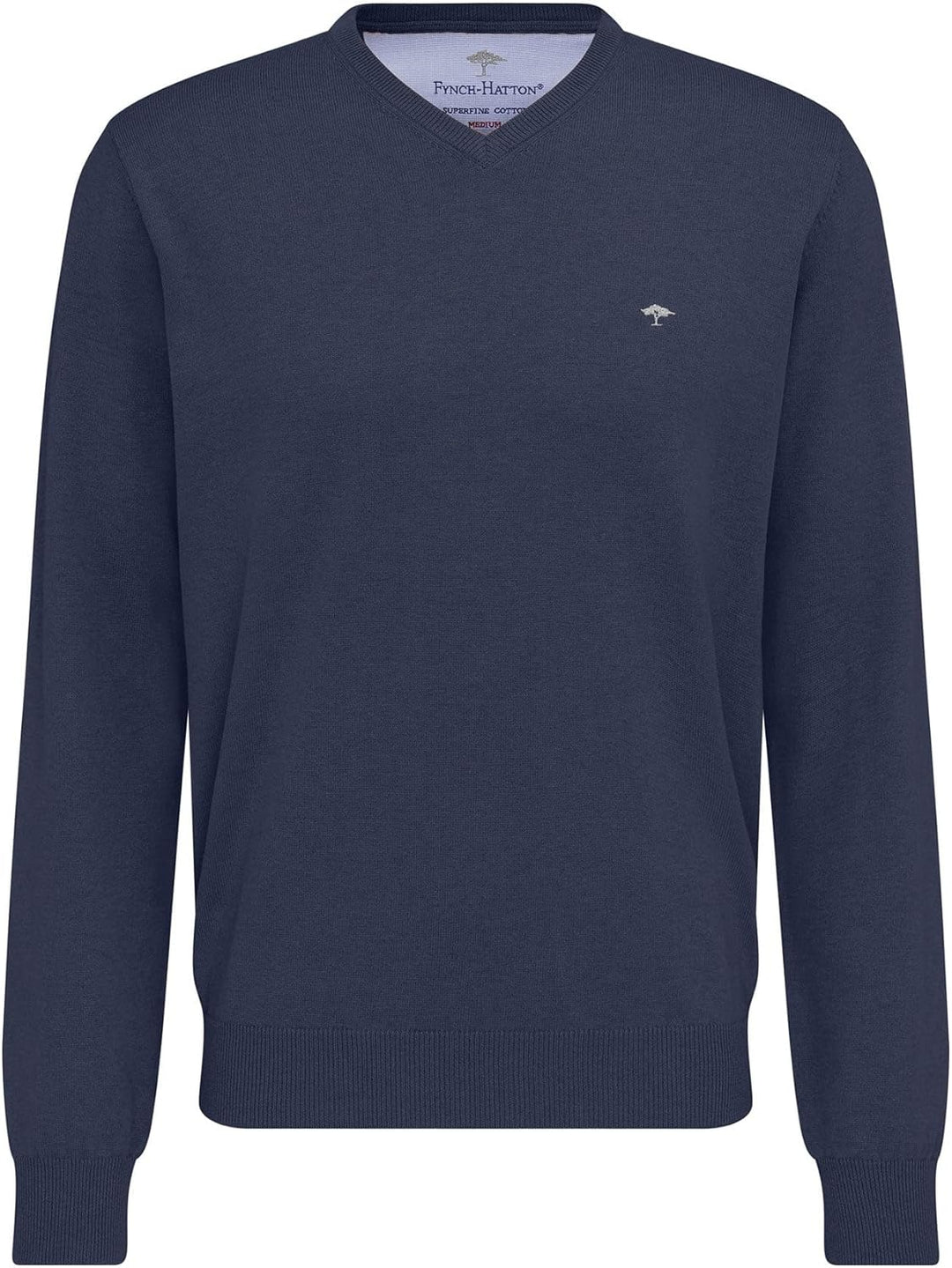 FYNCH-HATTON Herren, V-Neck Pullover S Blau (Night 680), S Blau (Night 680)