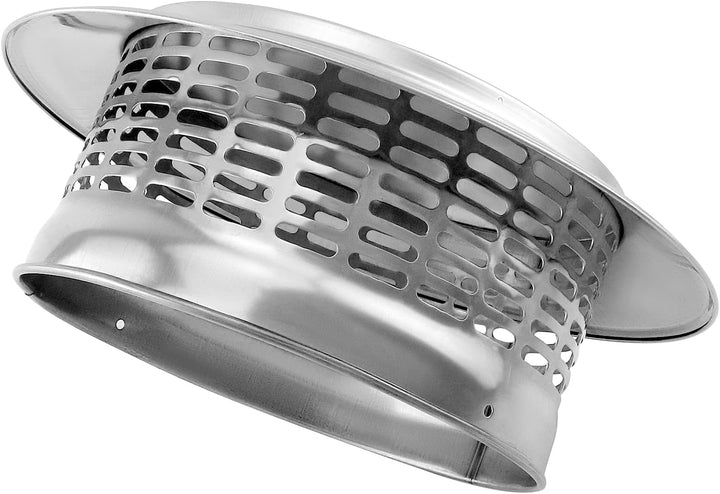 QWORK® 200 MM Regenhaube aus Edelstahl 304, Kaminhaube, Runder Regenhut, Schornsteinabdeckung Ø200,