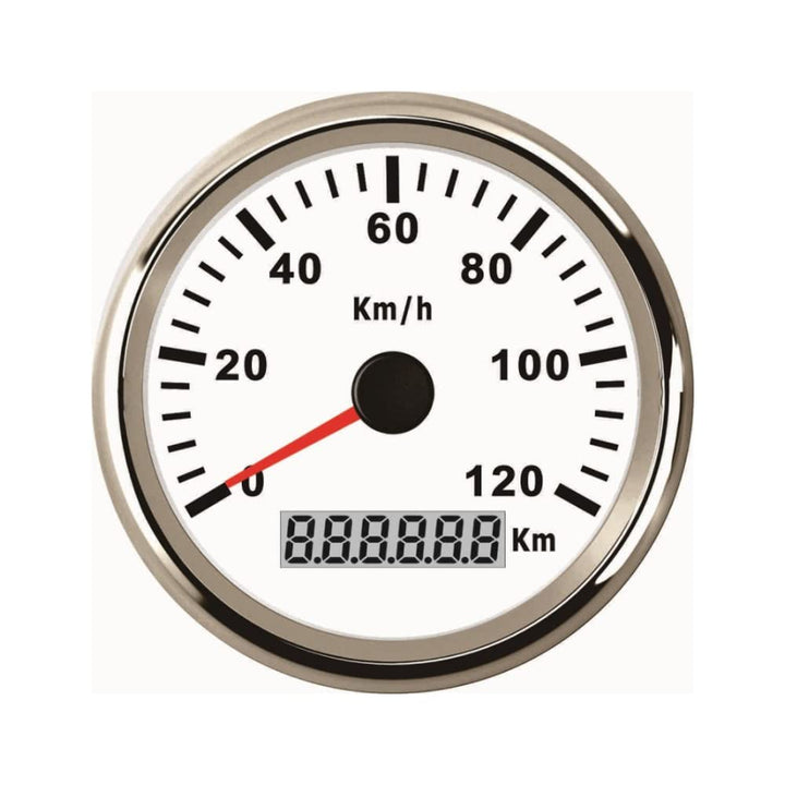 ELING GPS Tacho Kilometerzähler 120KM/H für Auto Marine UTV 85mm 12V/24V mit Hintergrundbeleuchtung