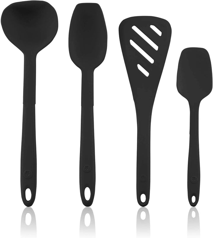 Kochblume Küchenhelfer-Set - Designwender S & Sossenlöffel S & Schöpfkelle S & Flexlöffel S 4er Set