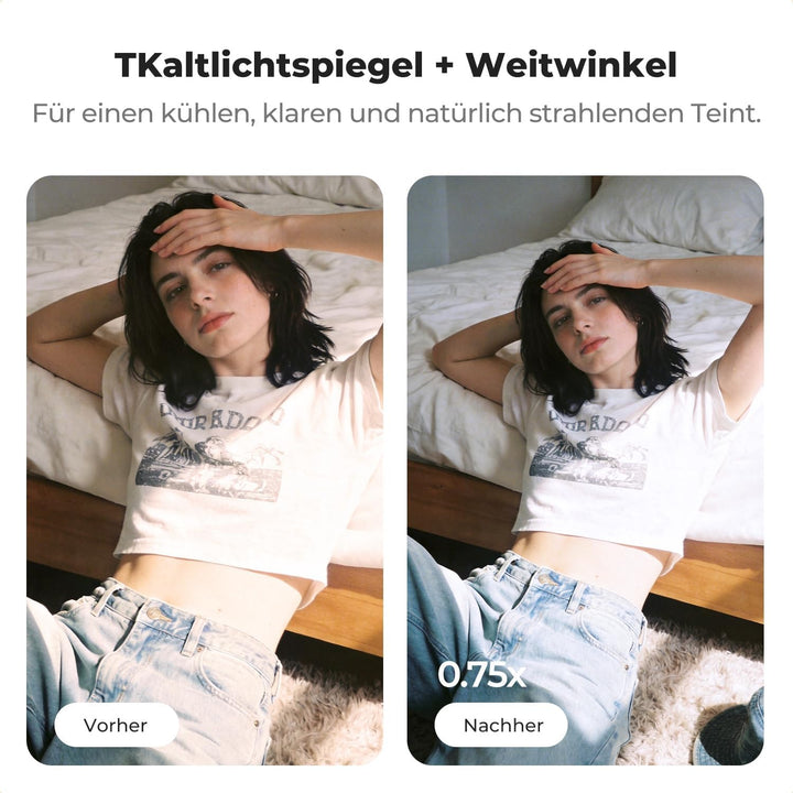 K&F CONCEPT Magnetisches Weitwinkelspiegel, Schwarzer Weichzeichner und Kaltlichtspiegel Set, kompat