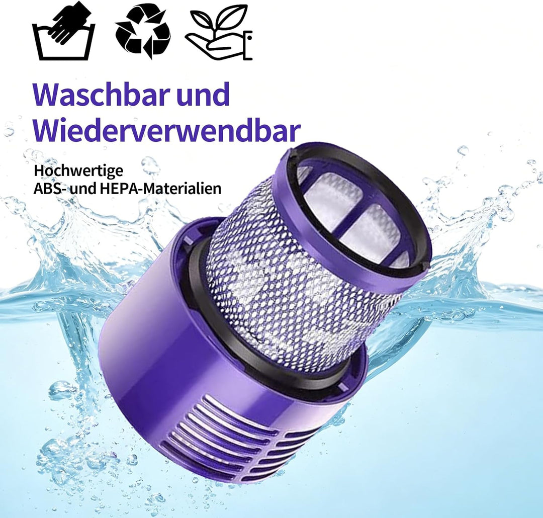 Awinker 4 Stück Filter für Dyson v10 SV12 Cyclone Animal Absolute Total Clean Ersatzteile, Staubsaug