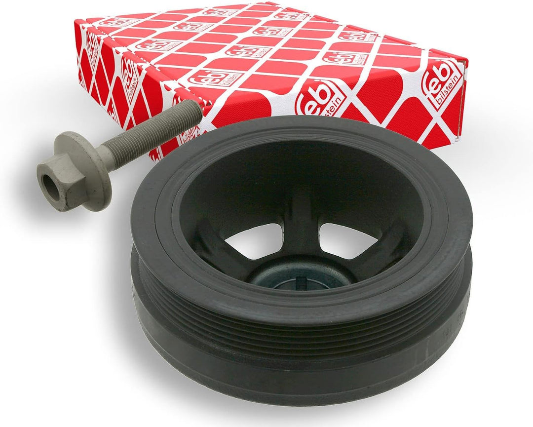 febi bilstein 33656 Riemenscheibe (entkoppelt) für Kurbelwelle, mit Schraube , 1 Stück