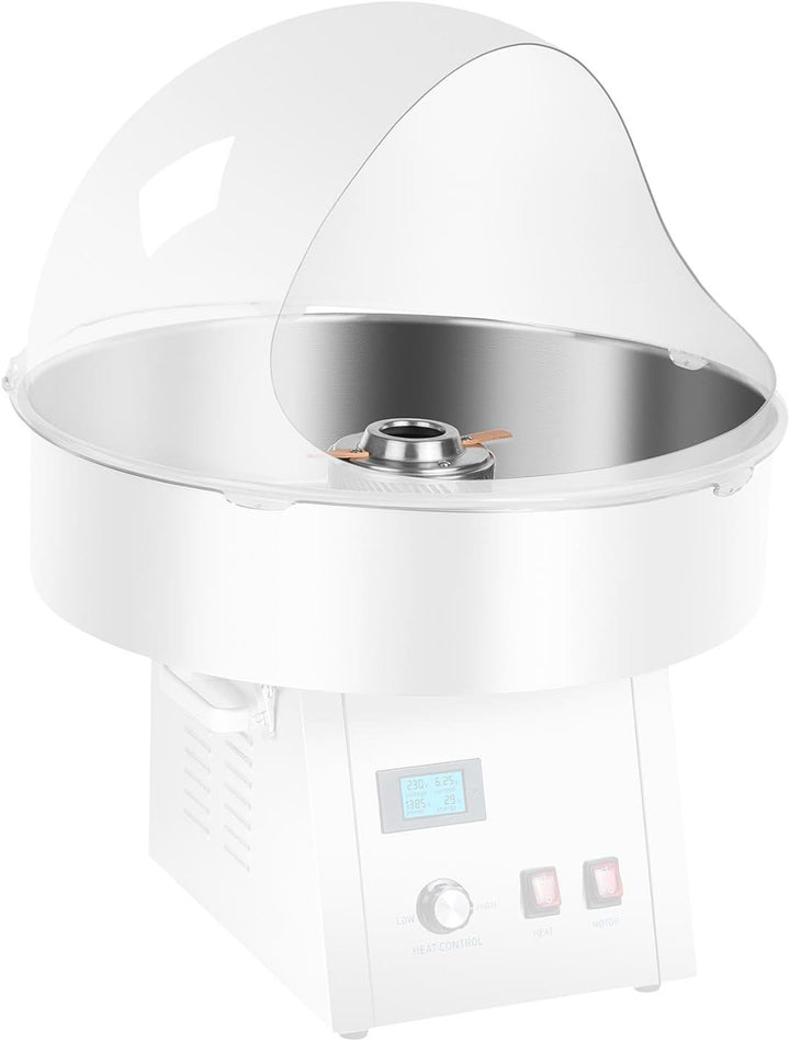 Royal Catering RCZW-COV62 Abdeckung Spuckschutz für Zuckerwattemaschine Abdeckhaube (Ø 62 cm, Acrylg