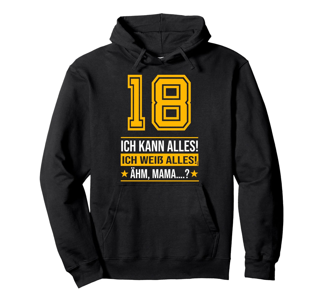 18. Geburtstag Männer Lustig Spruch 18 Jahre Jungs Pullover Hoodie