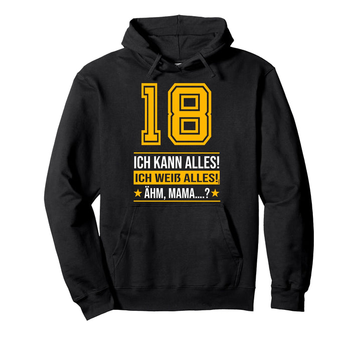18. Geburtstag Männer Lustig Spruch 18 Jahre Jungs Pullover Hoodie