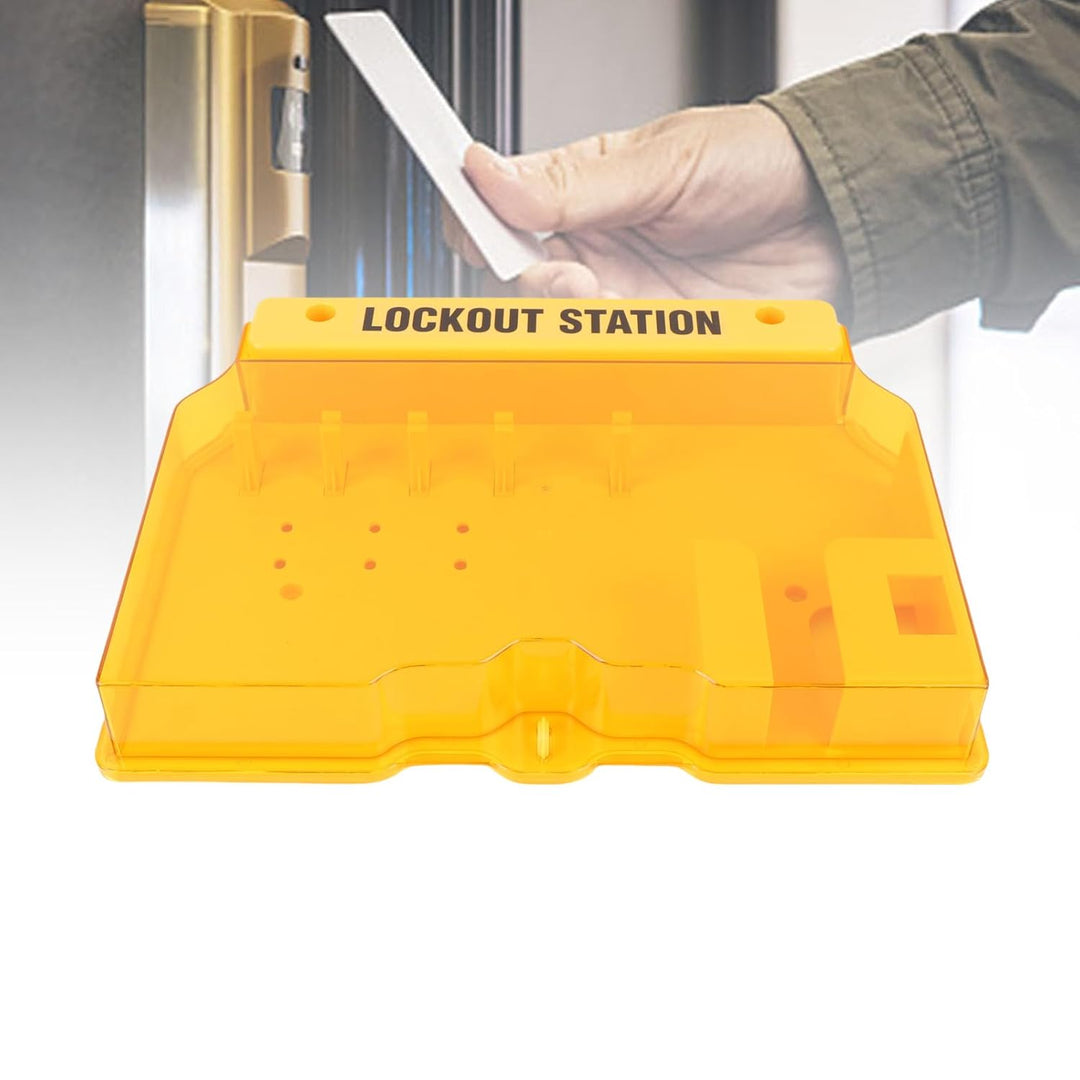 Lockout-Tagout-Station mit Loto-Geräten, Wandmontage-Lockout-Tagout-Kit-Board mit Sicherheitsvorhäng